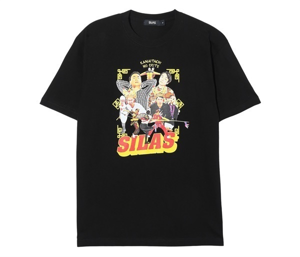 ＳＩＬＡＳ×かまいたちの掟　どことなくカンフー映画Ｔシャツ(BLACK-S)