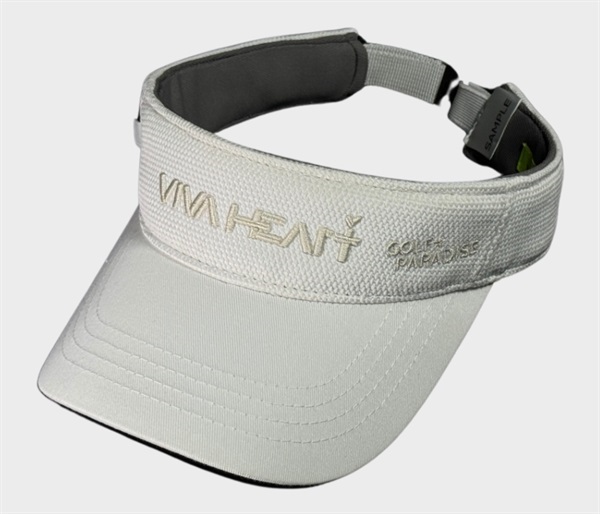 「ゴルフ★パラダイス」×「VIVAHEART」　コラボリネン風サンバイザー(オフホワイト)