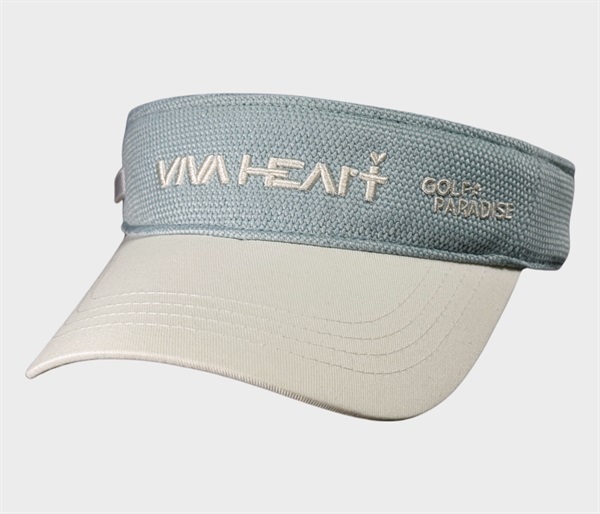 「ゴルフ★パラダイス」×「VIVAHEART」　コラボリネン風サンバイザー(サックス)