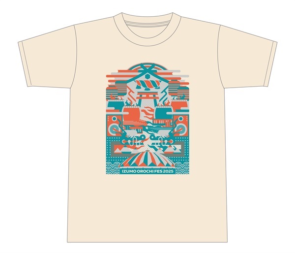 【10月下旬頃から順次出荷】IZUMO OROCHI FES 2025　OFFICIAL T-shirt(BEIGE-M)