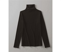 シルクプロテイン加工プルオーバー(ブラック-M)