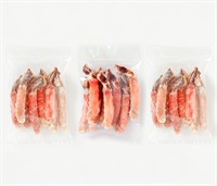 殻むきタラバガニ一番脚(計1.2kg-生冷凍タラバガニポーション400g(6～14本)×3袋)