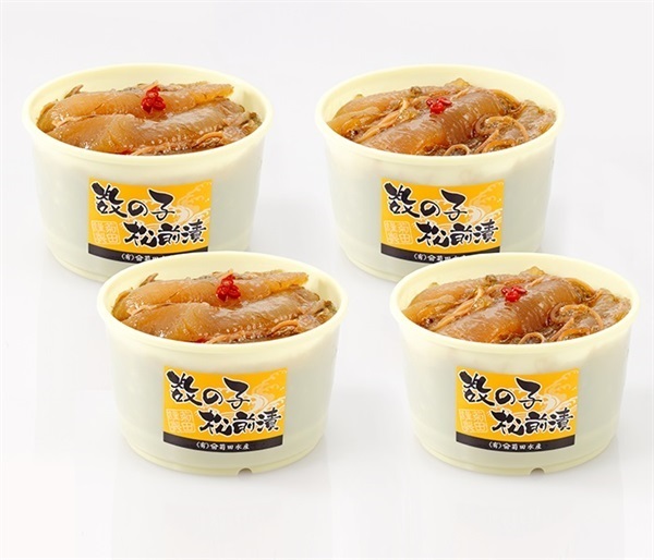 北海道菊田水産　数の子たっぷり松前漬(計2kg(500g×4樽))