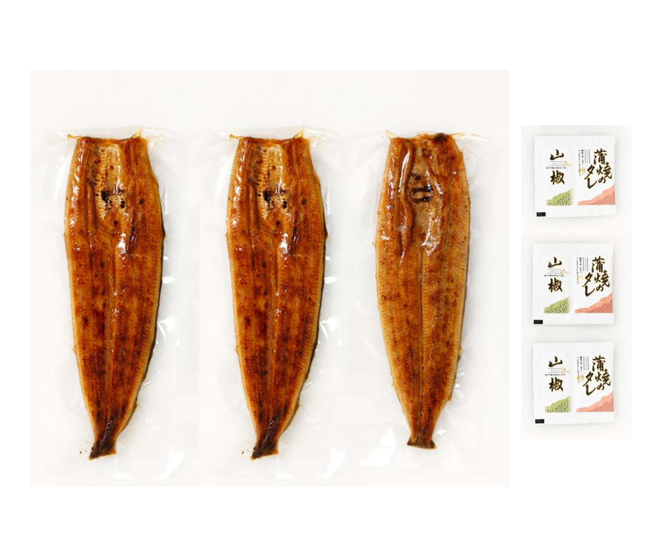 鹿児島県産１本うなぎ蒲焼(３尾計６００ｇ前後)