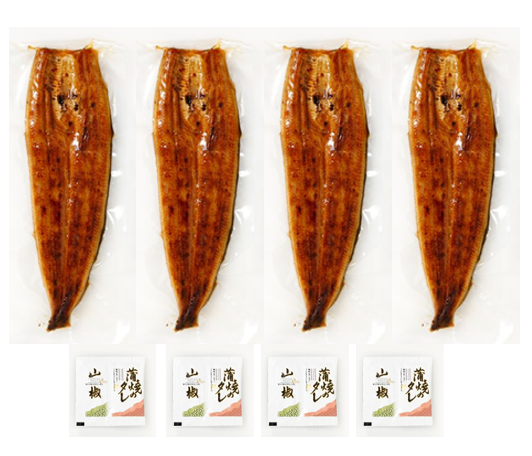 鹿児島県産１本うなぎ蒲焼(４尾計８００ｇ前後)